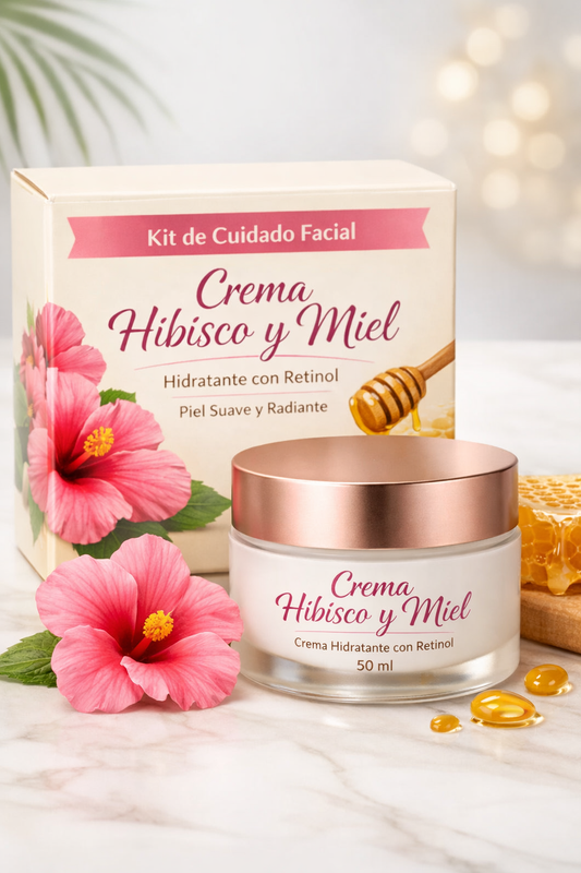 Kit de Cuidado Facial Crema Hibisco y Miel